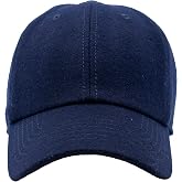 Classic 6-Panel Wool Blend Baseball Unisex Cap with Adjustable Brass Buckle