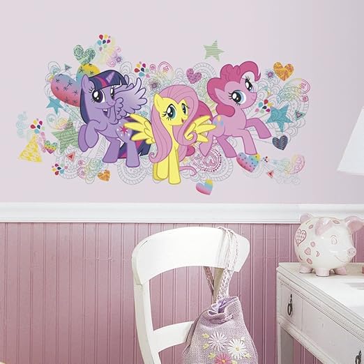 Amazon Com Lunarland My Little Pony Big Wall Mural Decals Pinkie