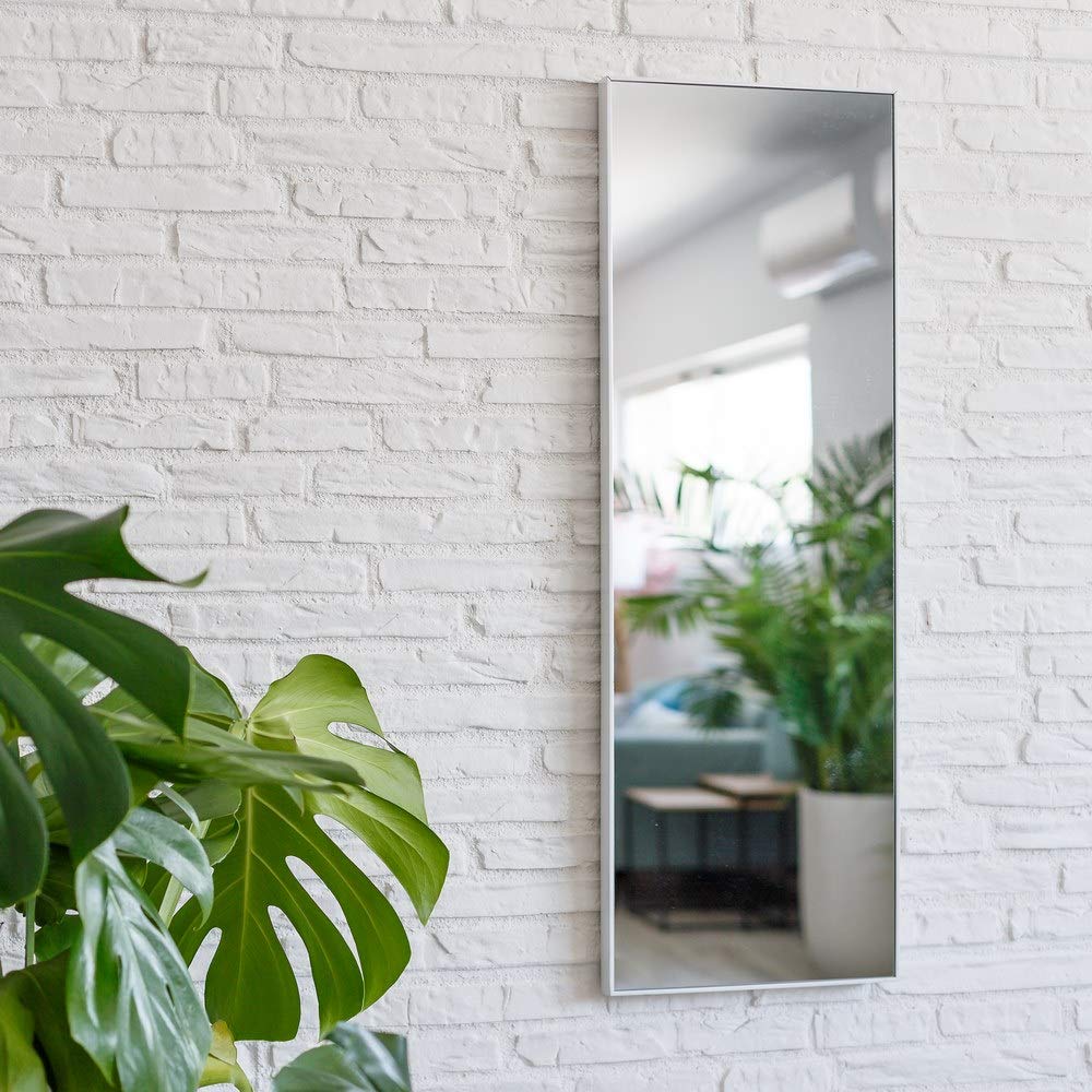 Espejo de Pared Moderno Blanco de 30x90 cm - LOLAhome