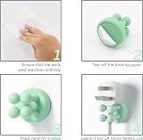 Zayin Silicone Toothbrush Holders 4pcs Multi-Function Wall Hooks view 5