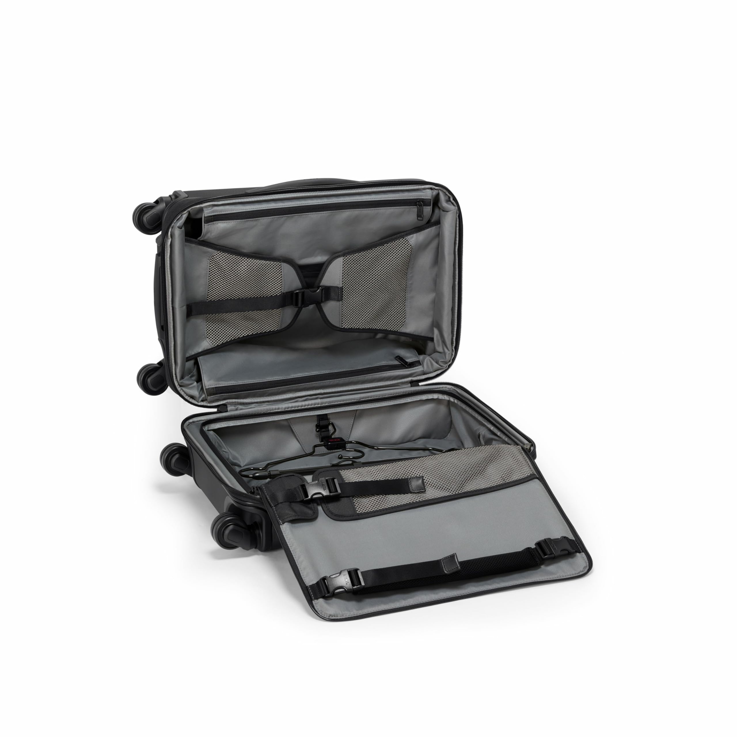 TUMI Alpha Hybrid International Expandable 4 Wheeled Carry On - Zip Expansion Suitcase for Domestic & International Travel - Black