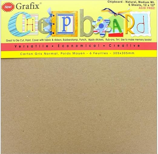 Grafix 12 X 12 Zoll Medium Gewicht Spanplatten Blatt Naturliches Braun 6 Stuck Amazon De Kuche Haushalt