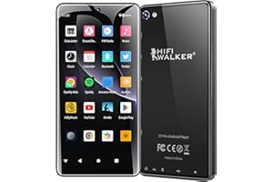 HIFI WALKER G7 Pro MP3 Player with Dual Cameras, Android 13, 3GB RAM+32GB, 5.2" HD Touchscreen, WiFi, Bluetooth 5.0, Built-in