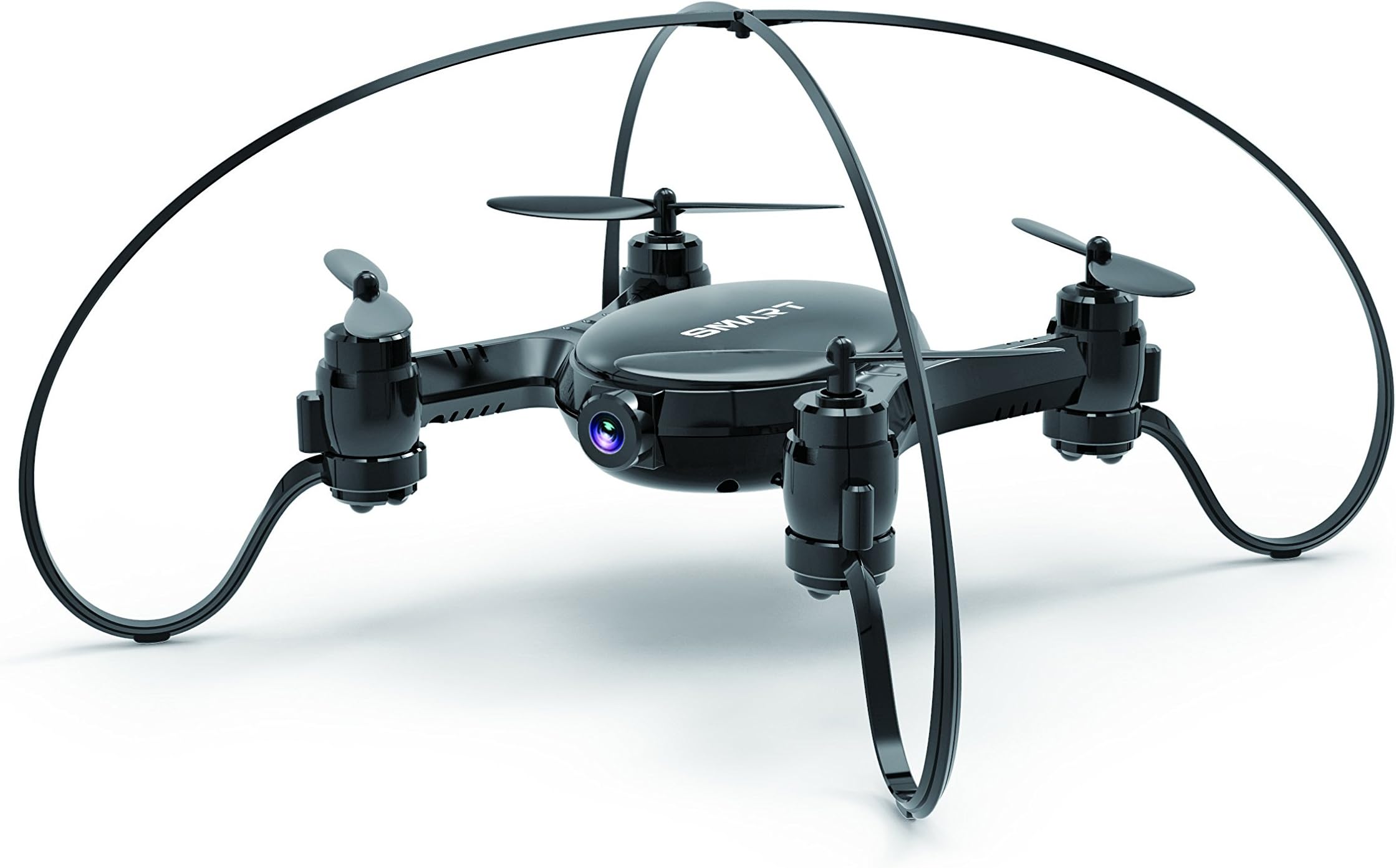 Coolmade Quadcopter with Camera FPV Drone (2017 New Frame) Mini Drone FY603 WiFi Video Quadcopter 2.4G 4CH 6Axis Flying RC Quad Copter for Altitude Hold and Hand Launching/ Black(2 Battery)