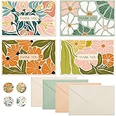 Thank You Cards with Envelopes, 36 Pack Thank You Cards Bulk with Envelopes & Stickers 4x6 Inch Greeting Card for Birthday, Wedding, Baby Shower, Easter, Graduation, Mother's Day, Teacher's Day