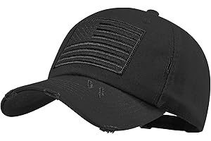 IIN American Flag Baseball Cap for Men Women Low Profile USA Army Tactical Operator Military Plain Dad Hat