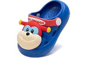 LEDINEY Toddler Boys Girls Garden Clogs Kids Cartoon Beach Slide Sandals(Toddler/Little Kids)