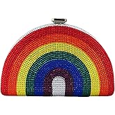 Boutique De FGG Retro Mini Crystal Clutch Purses for Women Luxury Rhinestone Evening Bag Novelty Formal Party Clutch Handbag