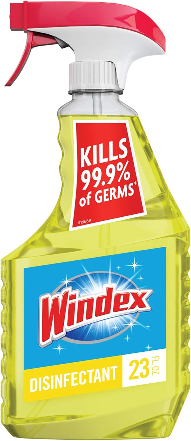 Windex Multi-Surface Cleaner and Disinfectant Spray Bottle, Citrus Fresh Scent, 23 fl oz: Health & Personal Care