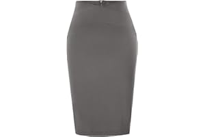GRACE KARIN Skirts for Women High Waist Knee Length Stretch Bodycon Pencil Wedding Guest Work Skirt