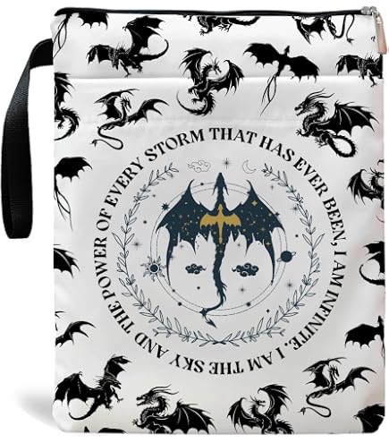 Buchhülle 'Fly Or Die' – Fantasy-Design Mit Reißverschluss, 22,86 X 29,21 Cm