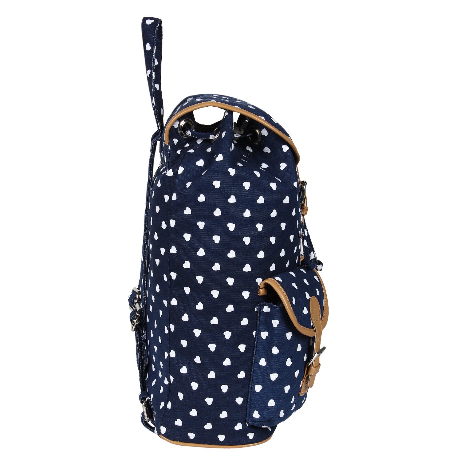 lychee bags women's blue canvas lucy backpack