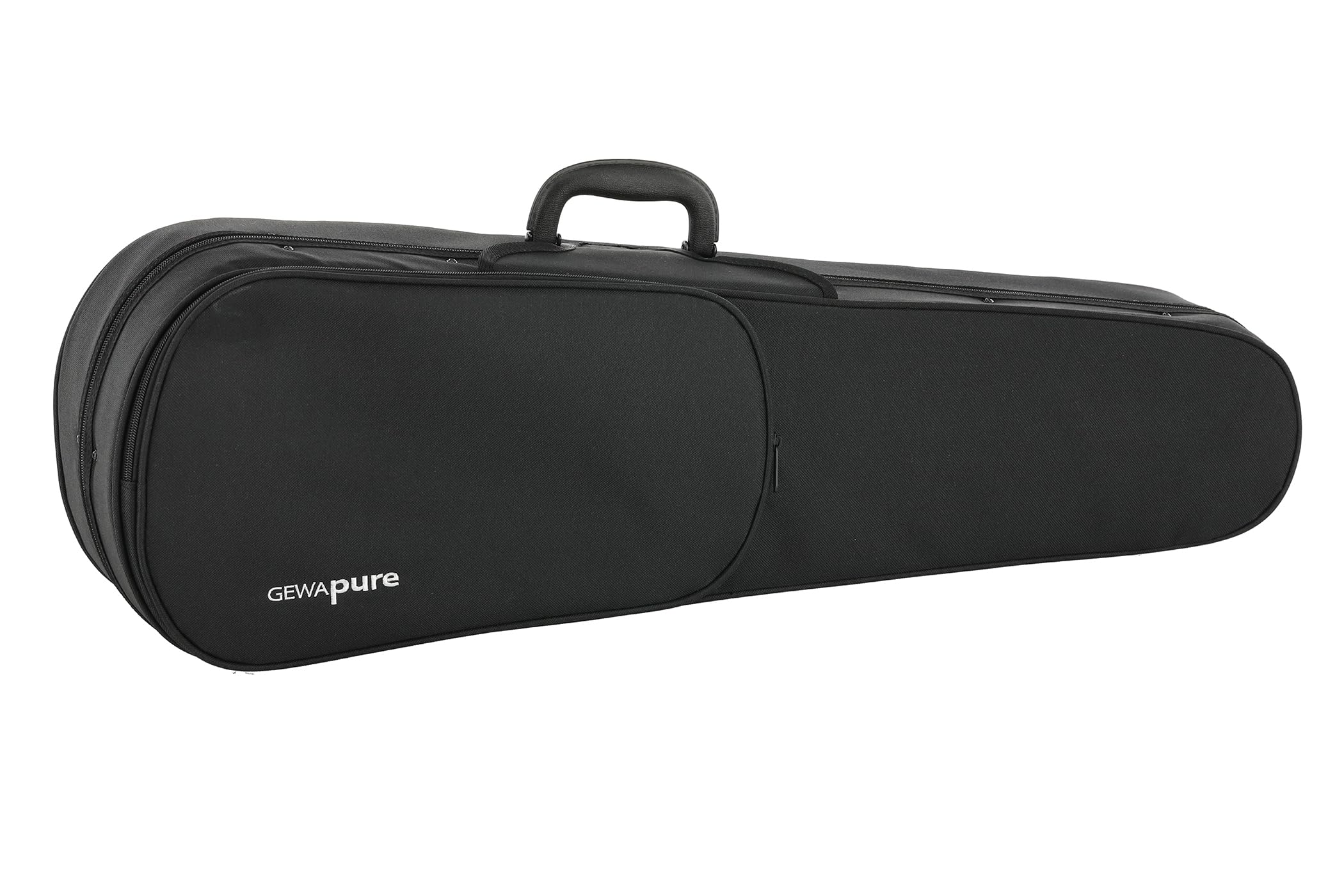 PURE GEWA Form Shaped Violin Case black with small music pocket 1/8