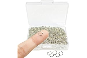 1000 Pcs Silver Plated Jump Rings, Circle Clasp Connectors - 5 mm