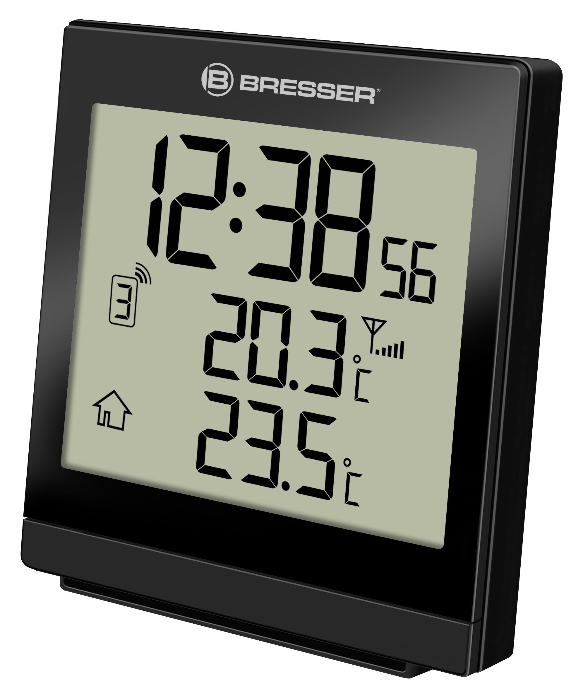 Bresser Wireless Temperature Station Weather Station Temeo SQ with outdoor sensor, black
