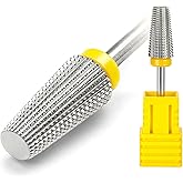 Fantexy 5 in 1 Nail Drill Bits,Professional 3/32" Shank Tungsten Steel Bits for Acrylic Nails,Manicure,Nail Art,Drill Machine,Both Left and Right Handed - Two Way Rotate Use (Extra Fine - XF)