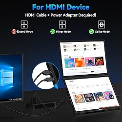 HotYeah Triple Laptop Screen Extender, 15.6'' Dual