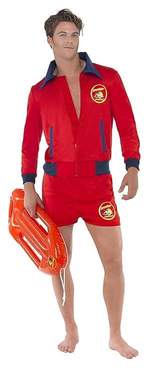 Baywatch Rettungsschwimmer Kost?m 2-teilig David Hasselhoff Kost?m