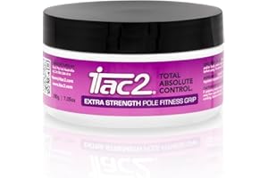 iTac2® Extra Strength Pole Grip (200g / 7.05oz) – Long-Lasting Beeswax Grip Aid for Pole Dancing, Aerial Silks, Fitness & Sports – Natural, Waterproof, Anti-Slip Formula for Dry Hands
