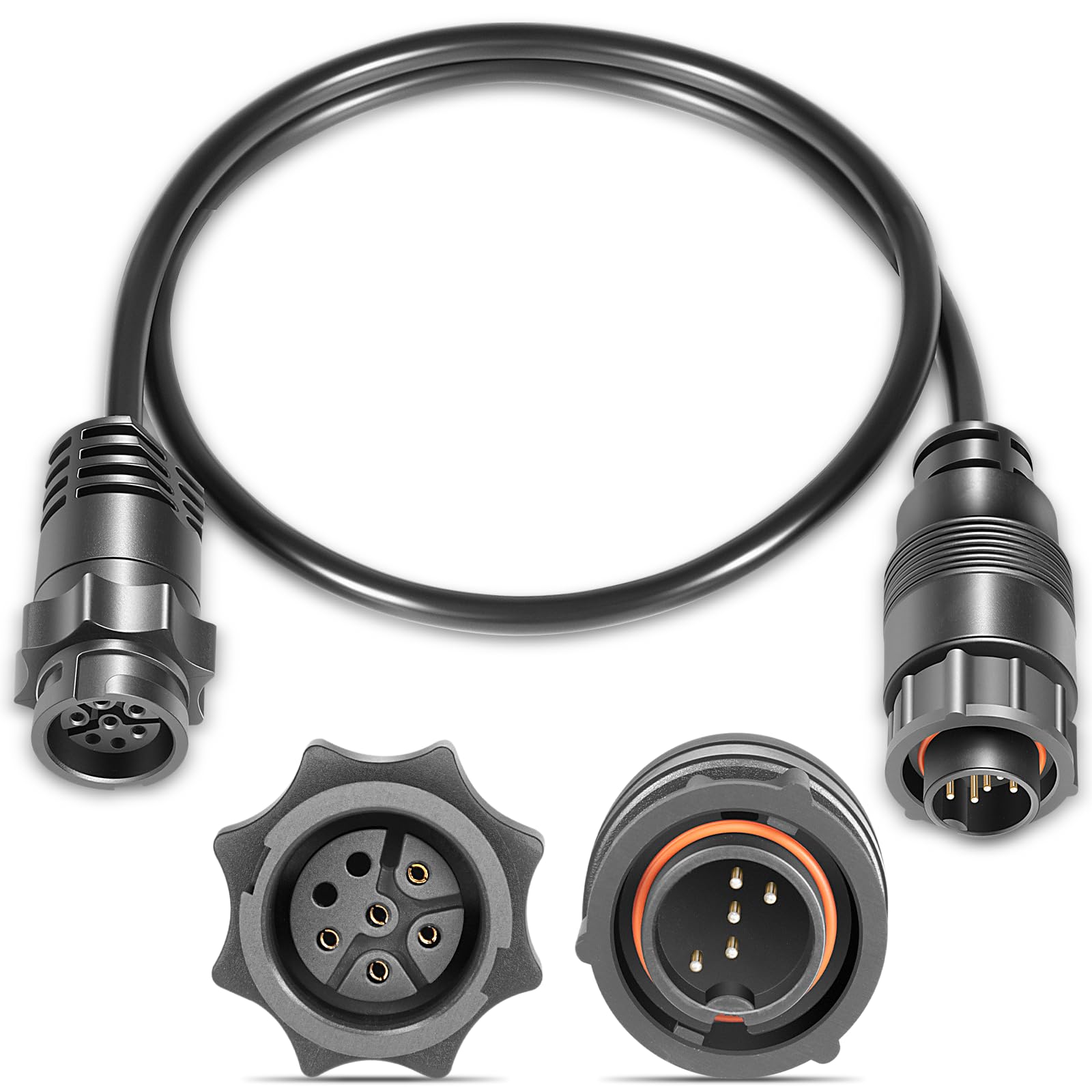 Photo 1 of 000-13313-001 7-Pin Blue to 9-Pin Transducer Adapter Cable Compatible with Lowrance HDS Gen3, Elite-Ti Series, NSS evo2, GO XSE Series, SonarHub