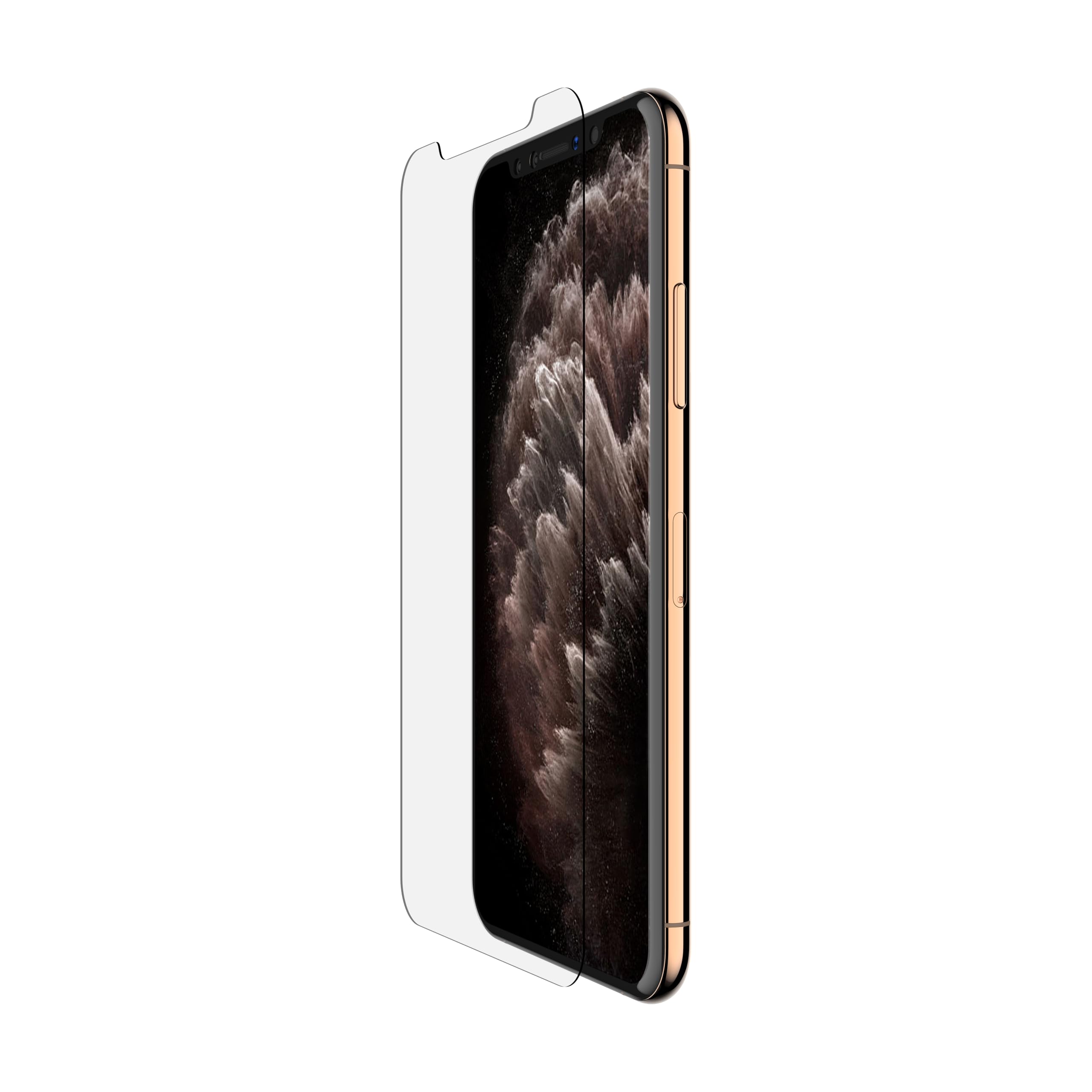 Belkin iPhone 11 Pro Max screen protector TemperedGlass antimicrobial (advanced protection that reduces bacteria on the display by up to 99%)