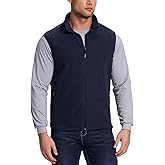 Outdoor Ventures Men's Full-Zip Polar Fleece Vest Outerwear Lightweight Warm Casual Sleeveless Jacket for Fall & Winter