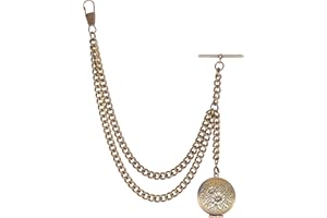 Holy Sins Jewellery Vintage Single Albert Bronze Pocket Watch Chain