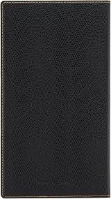 Securit Trendy Faux Leather Bill Presenter Menu Folder with Card Slot Black view 3