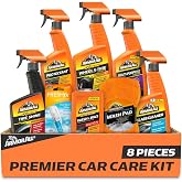 Armor All Ultimate Premier Car Care Kit, 8 Pieces, Includes Tire and Wheel Cleaners, Exterior and Interior Car Cleaning Supplies