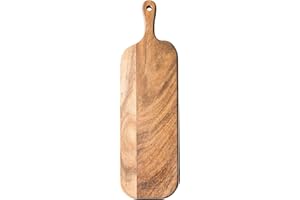JF JAMES.F Wooden Charcuterie Boards Cheese Board Wood Cutting Board with Handle Serving Board for Chesse Bread Fruit 16.1x4.
