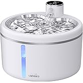 Wireless Cat Water Fountain with Stainless Steel Tray, 102oz/3L Pet Water Fountain for Cats Inside, Cat Fountain for Drinking with Motion Sensor, Ultra Quiet Pump, Cats & Dogs Gifts (2Filters)