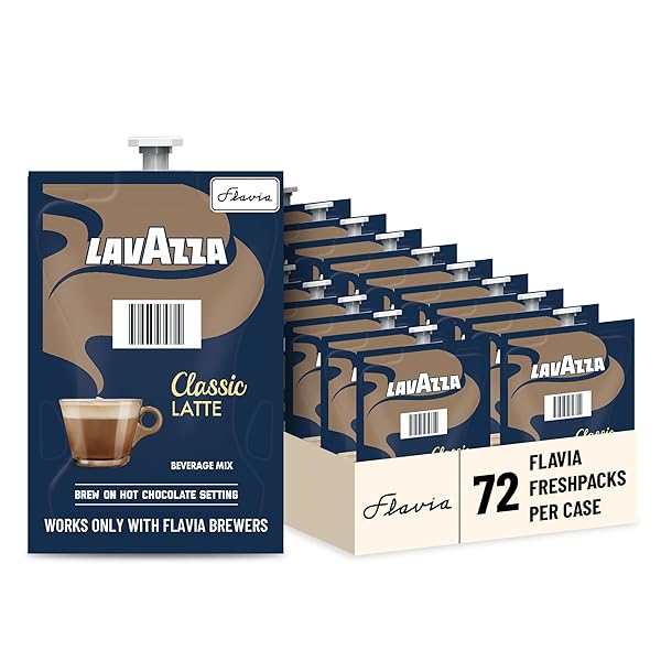 LAVAZZA CLASSIC LATTE FLAVIA FRESHPACKS, CASE OF 72