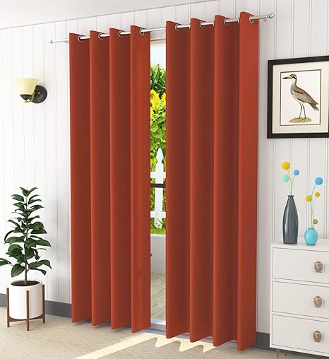 Buy Lavichitra 2 Piece Blackout Curtains 100 Opaque Door