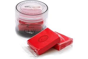 Car Clay Bars Auto Detailing 2 Pack 100g by TAKAVU, Premium Medium Grade Material, Auto Detailing Magic Clay Bar Cleaner for Cleaning Cars, RV, Boats and Bus (Red)