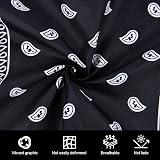 Aomig Bandana Head Scarf Men Women Cowboy Paisley Print Multi Purpose 73x36cm view 3