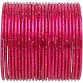 Efulgenz Indian Bangles Set Bollywood Plain Metal Bangle Bracelets Costume Jewelry for Women