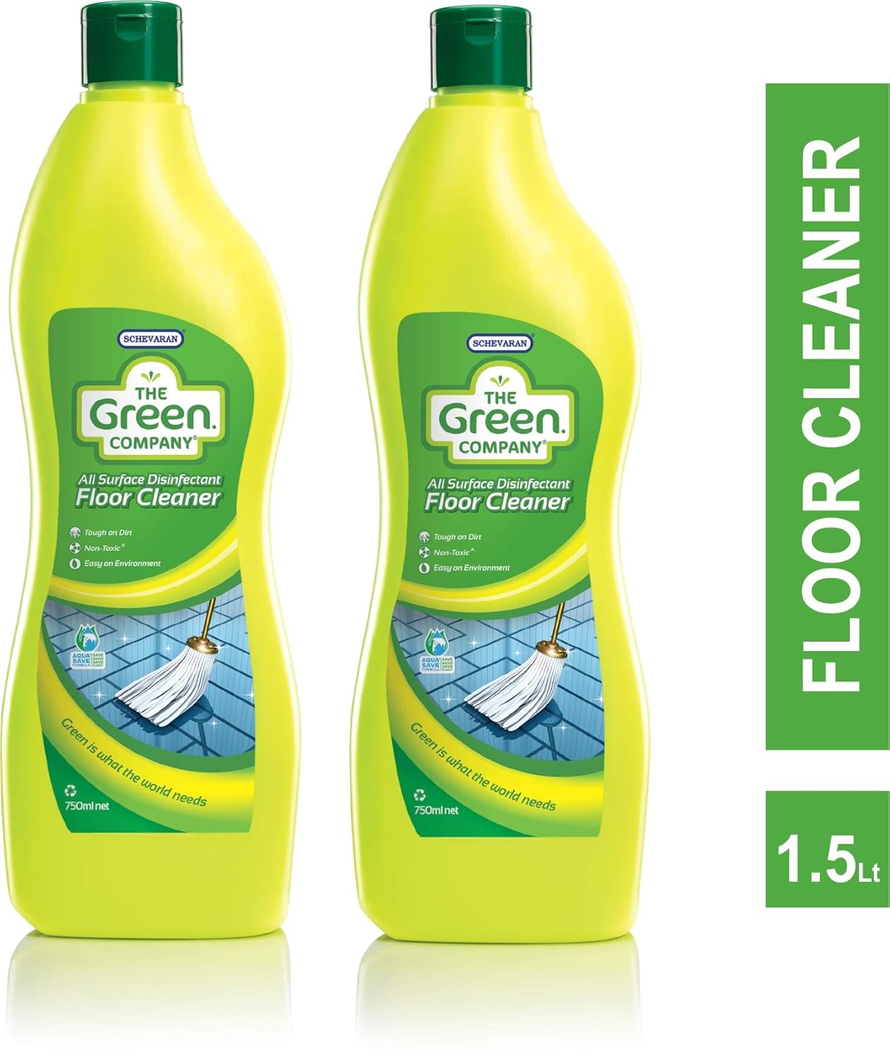The Green Company Fresh Disinfectant Floor Cleaner Liquid 750 Ml