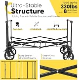 Sekey Folding Trolley 330LBS Capacity Heavy Duty Camping Beach Wagon view 3