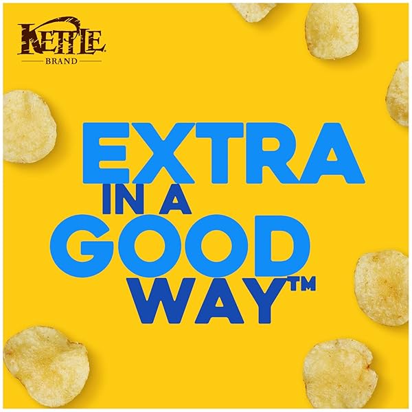 KETTLE BRAND POTATO CHIPS, SALT & VINEGAR KETTLE CHIPS, SNACK BAG, 2 OZ