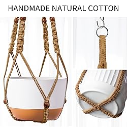 IDEEEPAN 43 Inch Macrame Plant Hanger - Fits 6-15