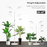Garpsen Grow Lights Dual-Head Full Spectrum LED Plant Lights with Stand view 2