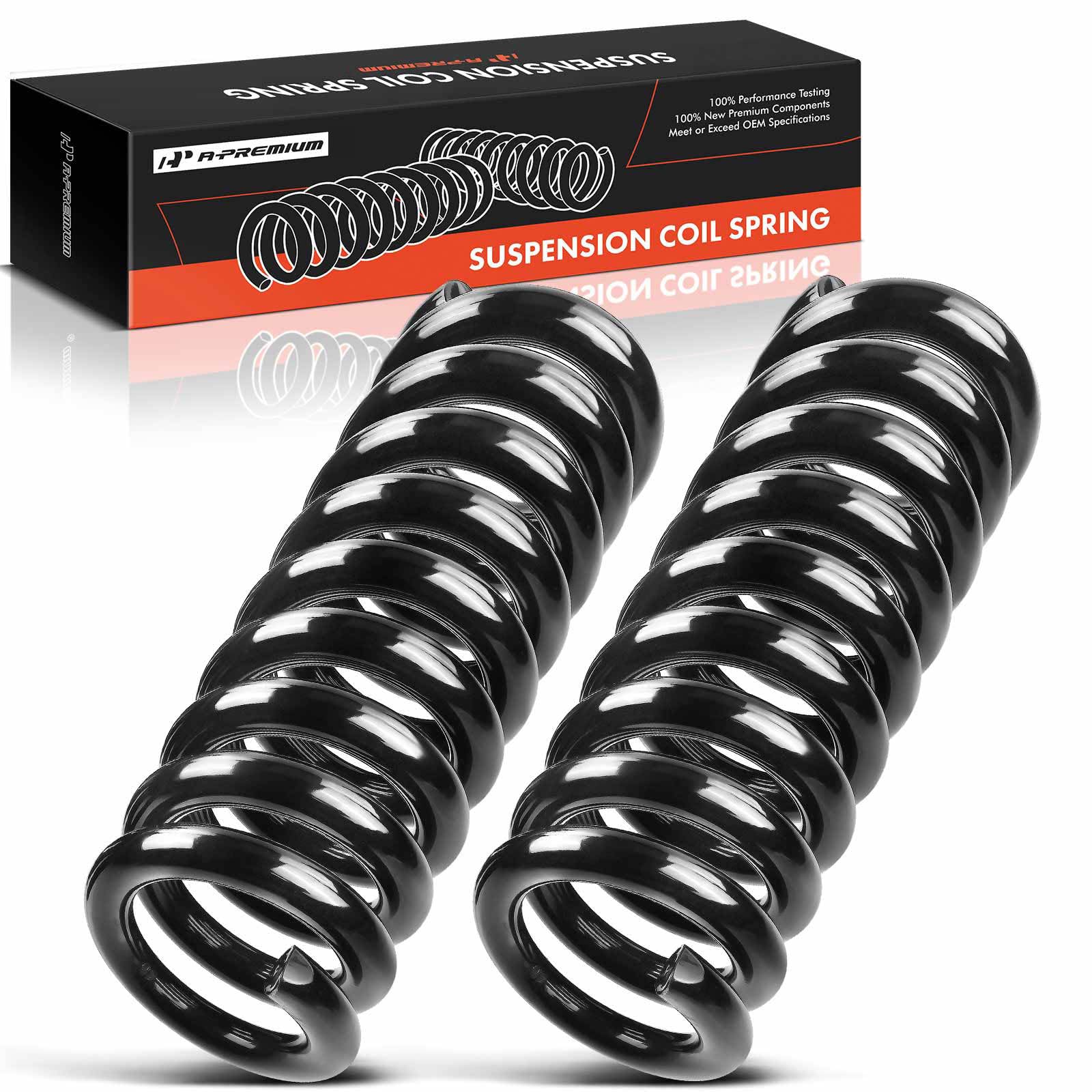 Photo 1 of ** FACTORY SEALED**A-Premium 2Pcs Front Suspension Coil Springs Set Compatible with Chevrolet Express 1500 2003-2014, Express 2500 2003-2016 & GMC Savana 1500 2500, Driver and Passenger Side, Replace# 15120841, 15120844