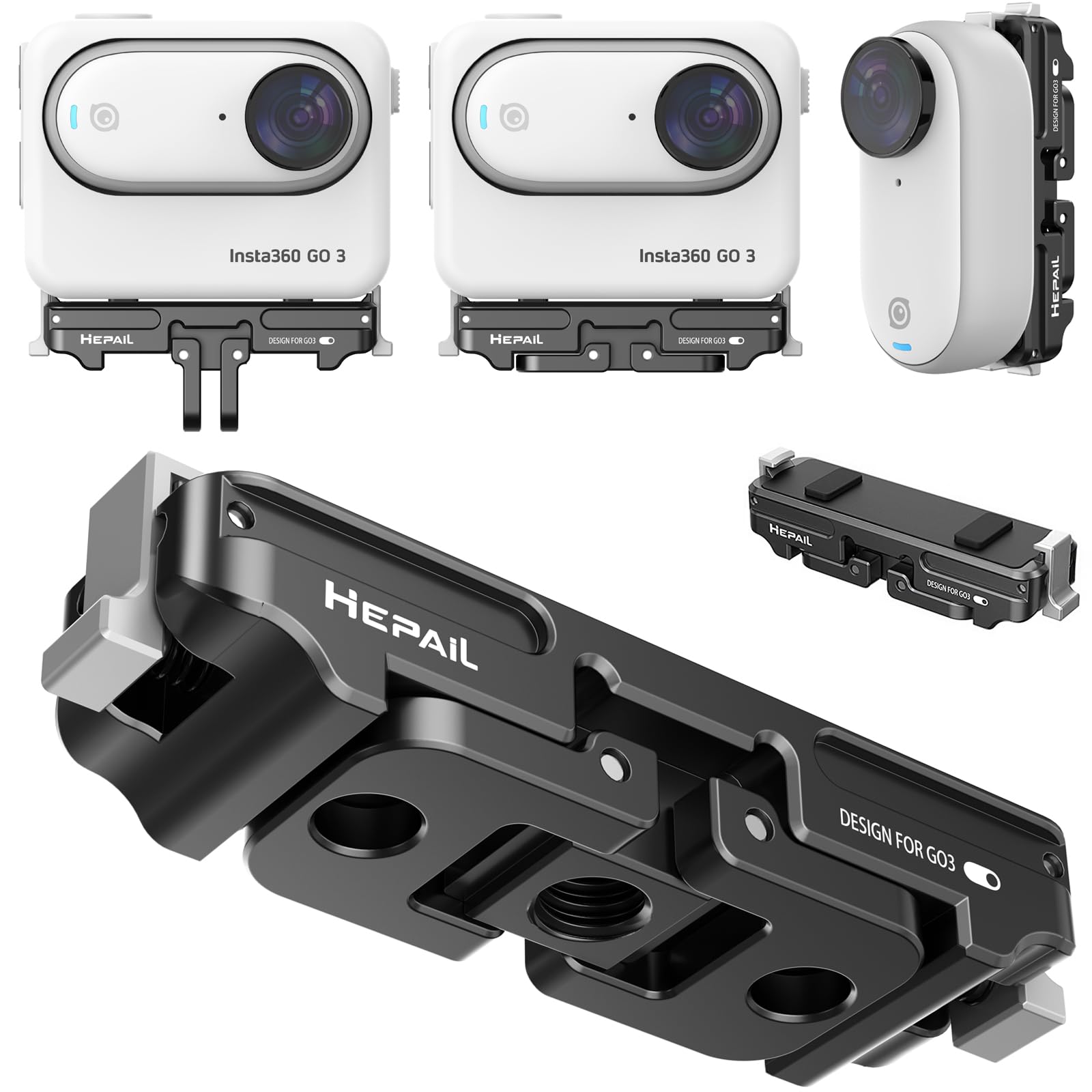 Honbobo Quick Release Mount Magnetic Adapter for Insta360 GO 3S/Insta360 GO 3 Camera Mount Stand Holder Accessories for Insta360 GO 3S/Insta360 GO 3