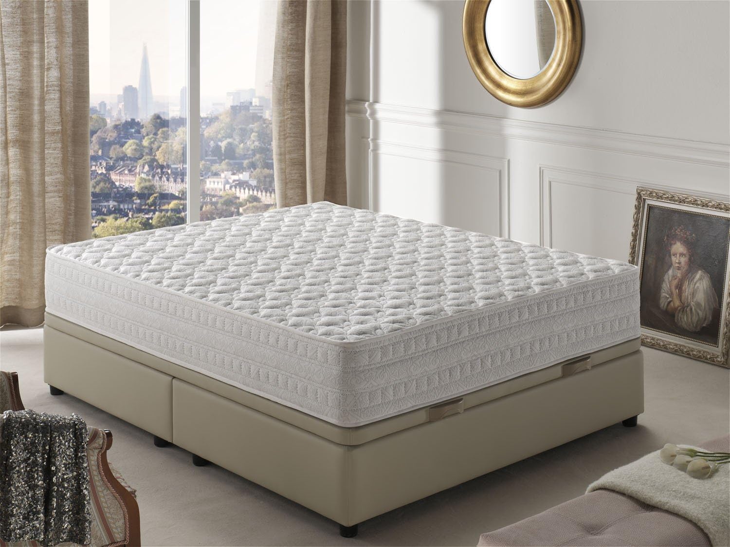 SIMPUR Relax | Eco Dream Luxury Support Memory Mattress | Featuting a Comfortable Medium-Firm Support | Super King Size 105X200 cm | Depth 25 cm | Anti Allergenic Fibres | Premium Materials