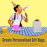 Thepaperbagstore 10 Silver Small Paper Bags With Handles 18x22x8cm view 7