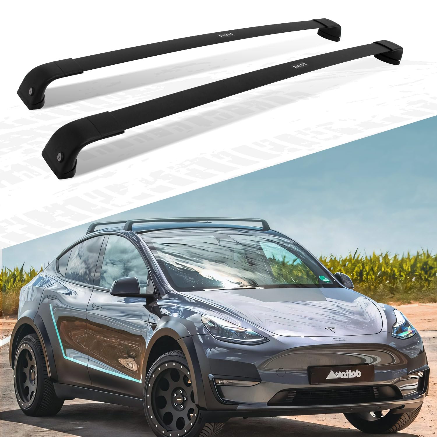 AUXPACBO Lockable Cross Bar Fits For Tesla Model Y 2020 2021