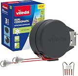 Vileda Dual Cordomatic 30m Retractable Washing Line Garden Indoor Outdoor