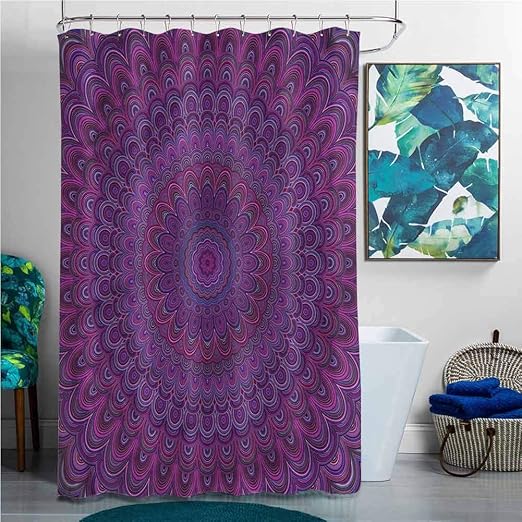 Amazon Com Custom Shower Curtain Eggplant Vintage Purple Shower