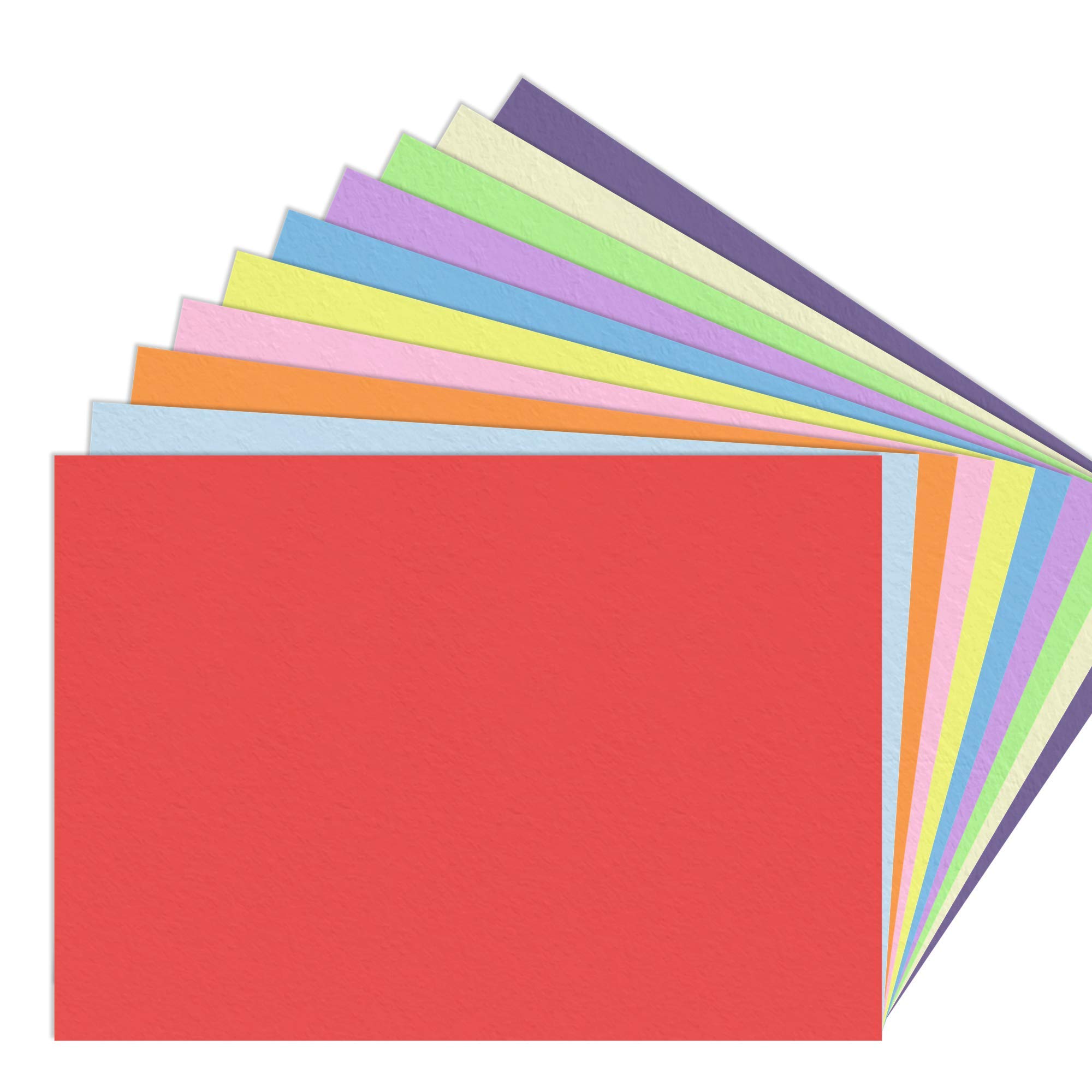 10 Colours, A5 120gsm Coloured Art Paper, 100 Sheets
