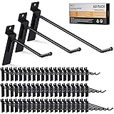 INCLY 60 Pack Slatwall Hooks, 4/6/8 Inch Heavy Duty